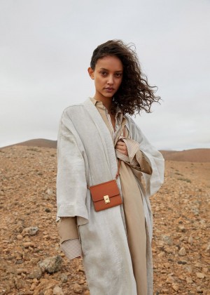 Dámské Peněženky Polene Numéro Sept Crossbody Hnědé | 308-IRDUWK