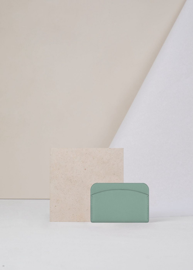 Dámské Peněženky Polene Card Holder Tyrkysové | 394-ZYWKGL
