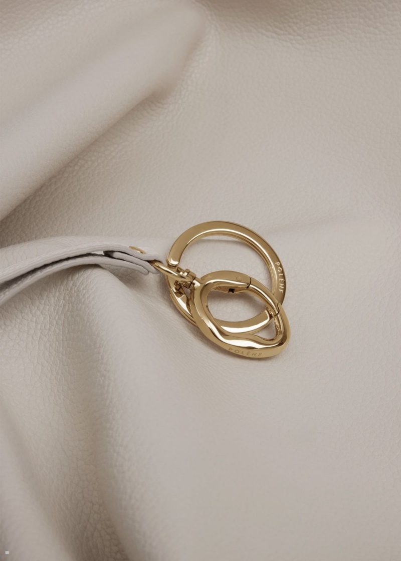 Dámské Přívěsky Polene Cubo Keyring Bílé | 506-RBGNYH