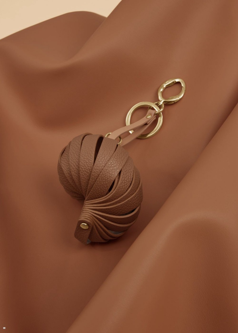 Dámské Přívěsky Polene Elis Keyring Hnědé | 672-GUISMP