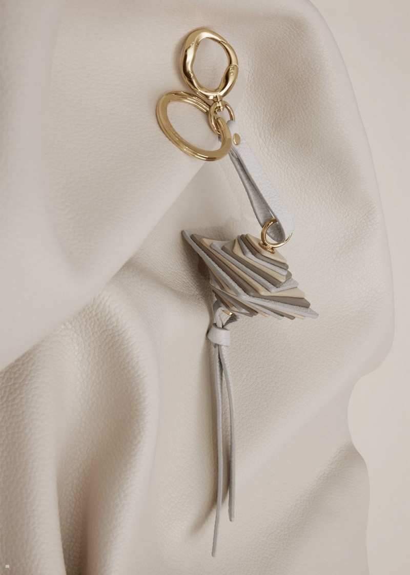 Dámské Přívěsky Polene Scala Keyring Bílé | 635-XCMEGK