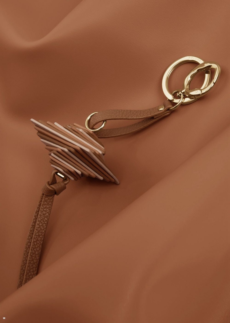 Dámské Přívěsky Polene Scala Keyring Hnědé | 215-EWUYGS