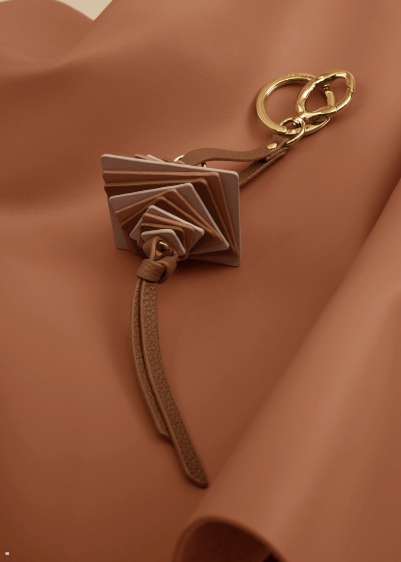Dámské Přívěsky Polene Scala Keyring Hnědé | 215-EWUYGS