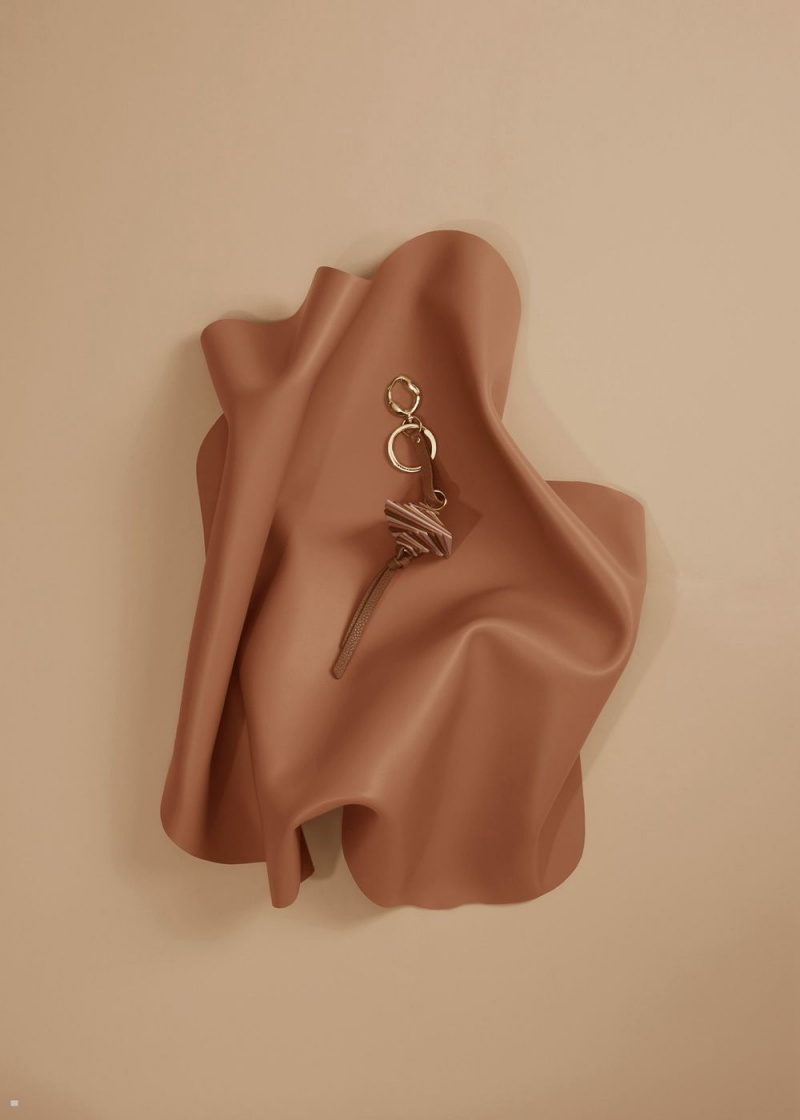 Dámské Přívěsky Polene Scala Keyring Hnědé | 215-EWUYGS