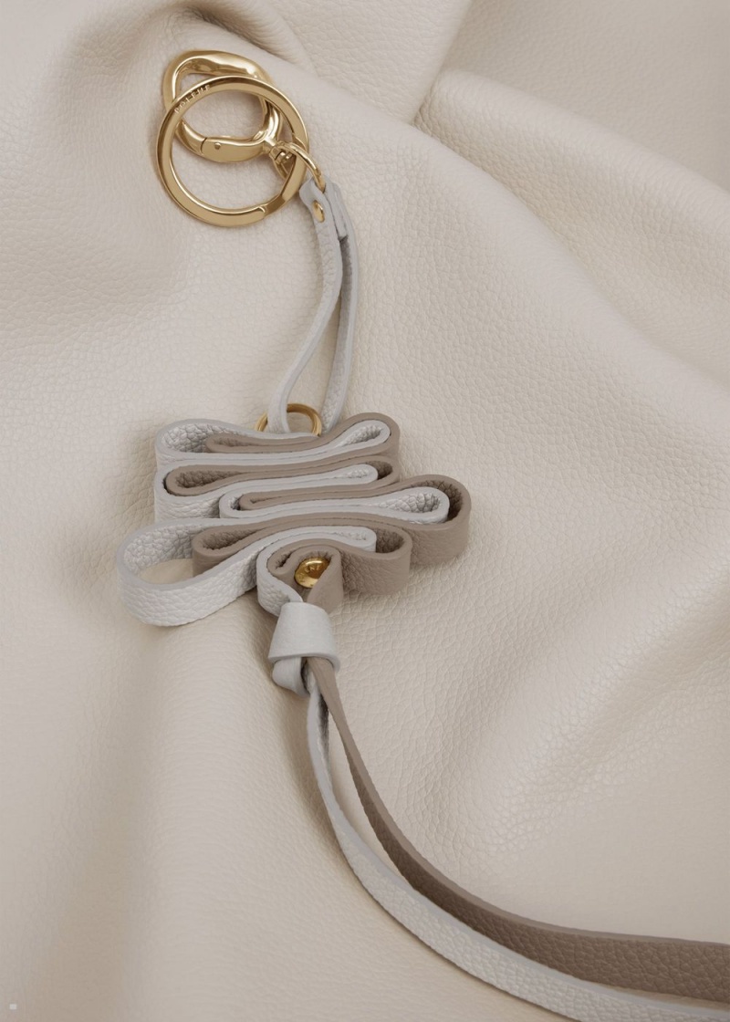 Dámské Přívěsky Polene Ziggy Keyring Bílé | 716-DNERKX