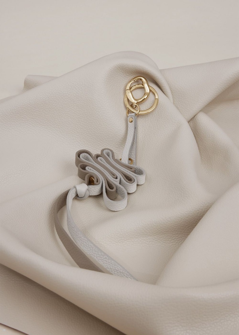 Dámské Přívěsky Polene Ziggy Keyring Bílé | 716-DNERKX