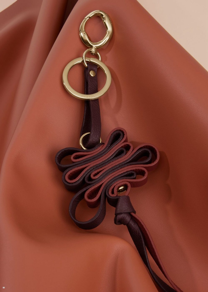 Dámské Přívěsky Polene Ziggy Keyring Vínové | 650-HKPGOS